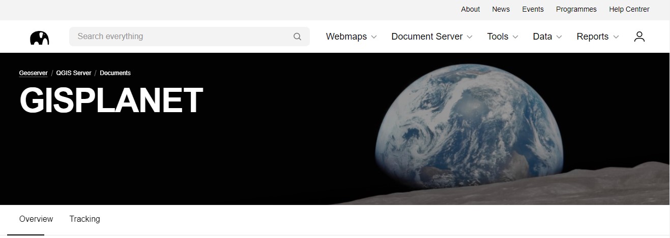 GISPlanet platform screenshot